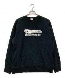 A BATHING APE（ア ベイシング エイプ）の古着「90'sプリントスウェット 21st Century Production」｜ブラック