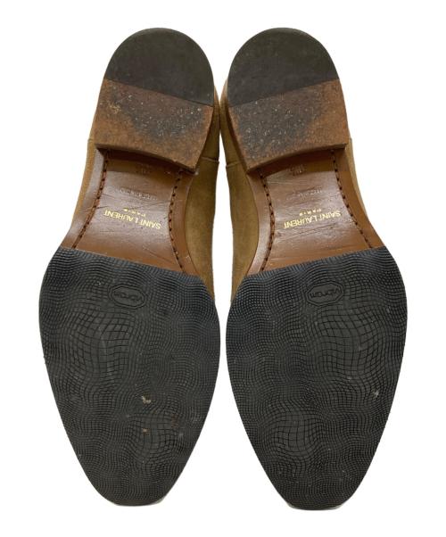 Saint Laurent Paris（サンローランパリ）Saint Laurent Paris (サンローランパリ) スウェードサイドゴアチェルシーブーツ ベージュ サイズ:40 1/2の古着・服飾アイテム