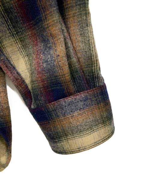 PENDLETON（ペンドルトン）PENDLETON (ペンドルトン) ウールウェスタンシャツ グリーン×ネイビー サイズ:Ⅿの古着・服飾アイテム