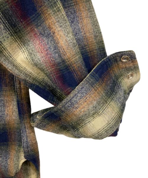 PENDLETON（ペンドルトン）PENDLETON (ペンドルトン) ウールウェスタンシャツ グリーン×ネイビー サイズ:Ⅿの古着・服飾アイテム