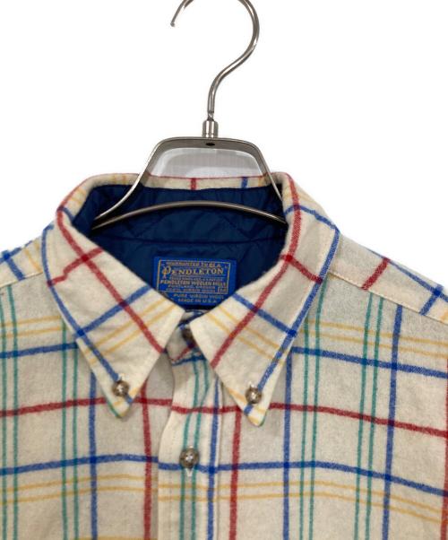 PENDLETON（ペンドルトン）PENDLETON (ペンドルトン) ウールシャツ ホワイト サイズ:Ⅿの古着・服飾アイテム