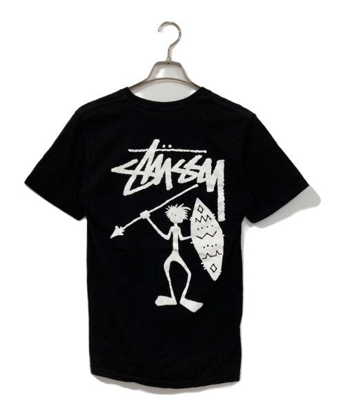 stussy（ステューシー）stussy (ステューシー) シャドーマンバックプリントＴ ブラック サイズ:Sの古着・服飾アイテム