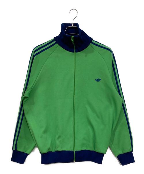 adidas（アディダス）adidas (アディダス) トラックジャケット グリーン×ブルー サイズ:6号の古着・服飾アイテム
