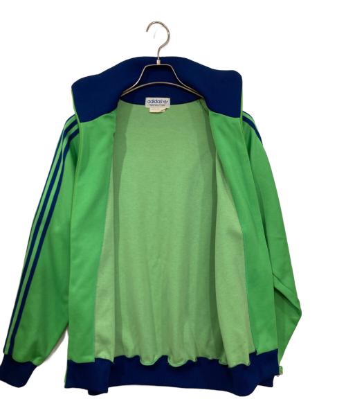 adidas（アディダス）adidas (アディダス) トラックジャケット グリーン×ブルー サイズ:6号の古着・服飾アイテム