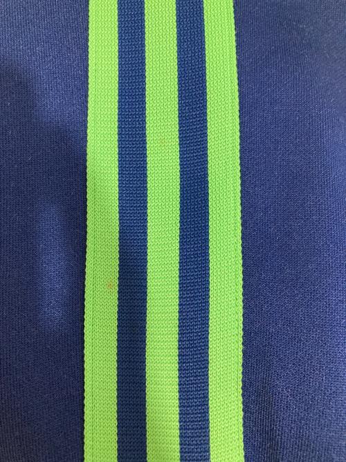 adidas（アディダス）adidas (アディダス) トラックパンツ グリーン×ネイビー サイズ:6号の古着・服飾アイテム