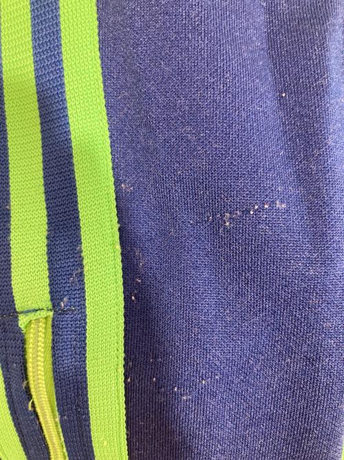 adidas（アディダス）adidas (アディダス) トラックパンツ グリーン×ネイビー サイズ:6号の古着・服飾アイテム