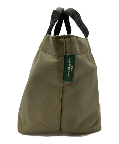 Herve Chapelier（エルベシャプリエ）Herve Chapelier (エルベシャプリエ) ナイロン舟型トート グリーンの古着・服飾アイテム