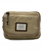 PORTER×B印 YOSHIDA (GS)ポーター×ビージルシ（ジーエス））の古着「ボディーバッグ」｜ベージュ