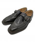 SUTOR MANTELLASSIストール・マンテラッシ）の古着「モンクストラップシューズ」｜ブラック