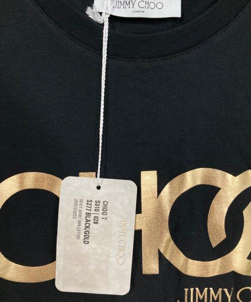 JIMMY CHOO（ジミーチュウ）JIMMY CHOO (ジミーチュウ) フロントプリントロゴ半袖Tシャツ ブラック サイズ:Sの古着・服飾アイテム