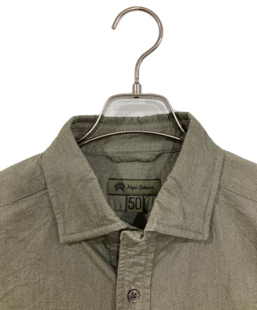 NIGEL CABOURN（ナイジェルケーボン）NIGEL CABOURN (ナイジェルケーボン) BRITISH OFFICERS SHIRT カーキ サイズ:50の古着・服飾アイテム