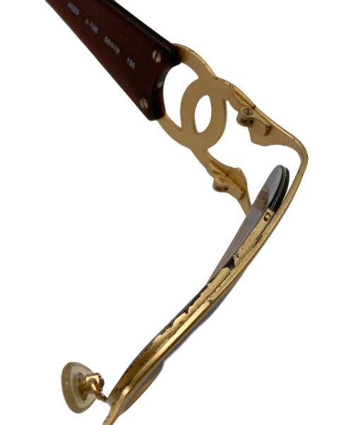 CHANEL（シャネル）CHANEL (シャネル) ココマークサングラス ブラウン サイズ:SIZE 56□19 130の古着・服飾アイテム