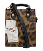 AULENTTI FIRENZEアルアバイル）の古着「スクエアミニバッグ」｜ブラウン