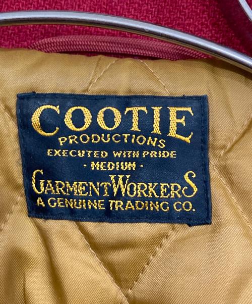 COOTIE（クーティー）COOTIE (クーティー) 1st. Place Jacket スタジャン レッド×ブラック サイズ:Ⅿの古着・服飾アイテム