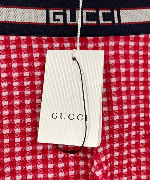 GUCCI（グッチ）GUCCI (グッチ) レギンスパンツ レッド サイズ:S(5 110cm 56cm)の古着・服飾アイテム