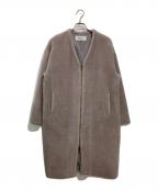 SOEJUソージュ）の古着「ウールボアジップコート」｜グレー