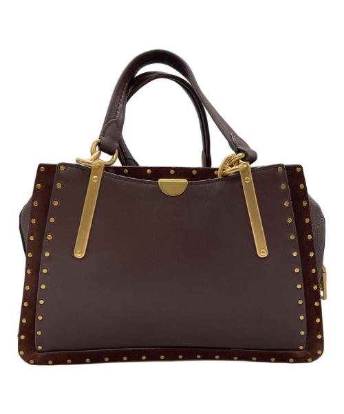 COACH（コーチ）COACH (コーチ) ドリーマーウィズリベット ハンドバッグ ブラウンの古着・服飾アイテム