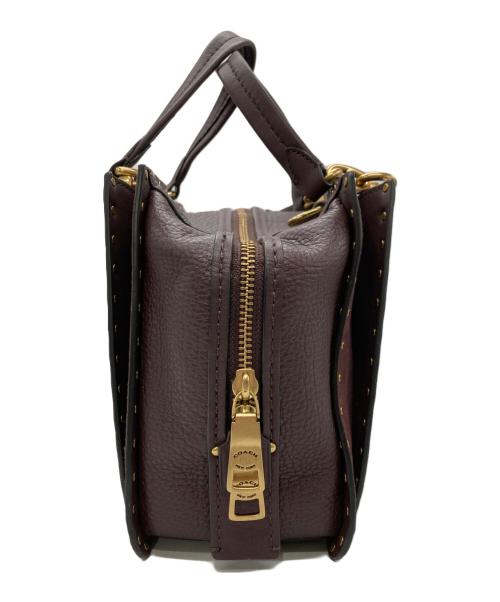COACH（コーチ）COACH (コーチ) ドリーマーウィズリベット ハンドバッグ ブラウンの古着・服飾アイテム