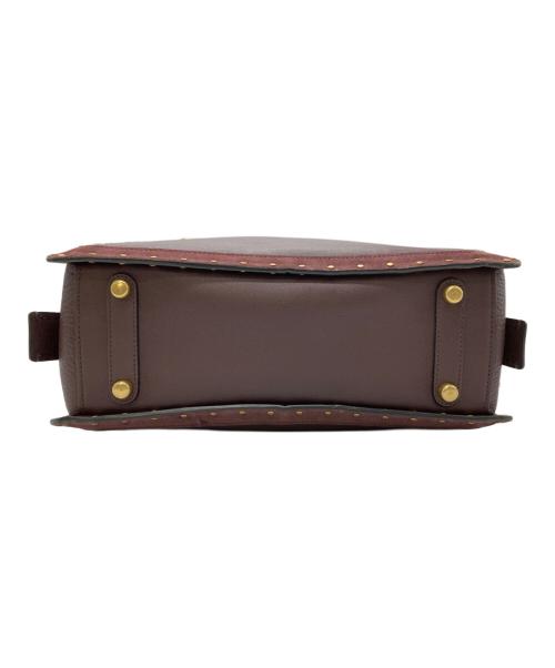 COACH（コーチ）COACH (コーチ) ドリーマーウィズリベット ハンドバッグ ブラウンの古着・服飾アイテム