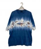 CHURINGAチュリンガ）の古着「アボリジニアートデザインTシャツ」｜ブルー