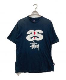 stussy（ステューシー）の古着「SSロゴプリントTシャツ」｜ネイビー