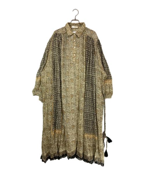 Mes Demoiselles...（メドモワゼル）Mes Demoiselles... (メドモワゼル) Dress Helix ベージュ サイズ:34の古着・服飾アイテム