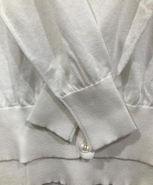 L'appartement（アパルトモン）L'appartement (アパルトモン) Knit Cardiga ホワイト サイズ:Free 未使用品の古着・服飾アイテム