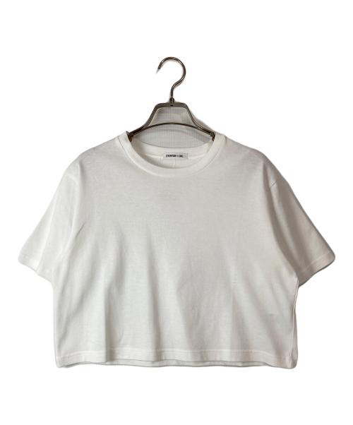 EVERYDAY I LIKE.（エヴリデイ アイ ライク）EVERYDAY I LIKE. (エヴリデイ アイ ライク) Cropped Tシャツ ホワイト サイズ:FREEの古着・服飾アイテム