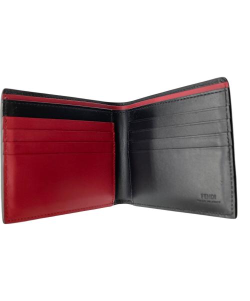 FENDI（フェンディ）FENDI (フェンディ) シャドー コンパクトウォレット ブラックの古着・服飾アイテム