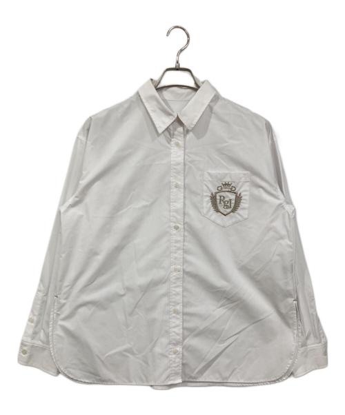 regleam（リグリーム）REGLEAM (リグリーム) エンブレムビッグシャツ ホワイト サイズ:FREEの古着・服飾アイテム