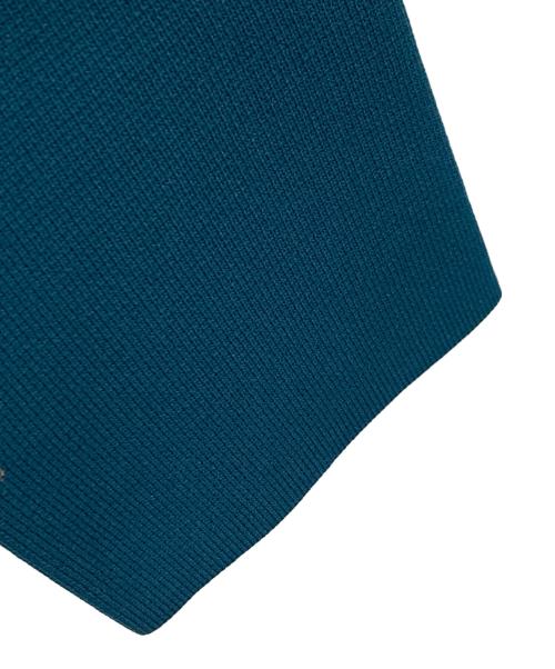 TOMORROW LAND tricot（トゥモローランド トリコ）TOMORROW LAND tricot (トゥモローランド トリコ) ポリエステルミラノリブ Vネックカーディガン ブルー サイズ:Mの古着・服飾アイテム