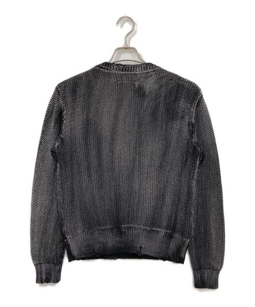 MM6 Maison Margiela（エムエムシックスメゾンマルジェラ）MM6 Maison Margiela (エムエムシックスメゾンマルジェラ) ブランドロゴ長袖ニットセーター ブラック サイズ: 12の古着・服飾アイテム