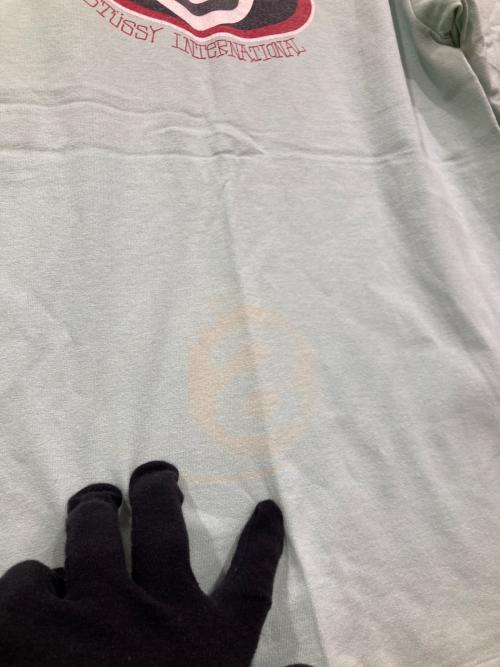 stussy（ステューシー）stussy (ステューシー) 90'sプリントTシャツ グリーン サイズ:Mの古着・服飾アイテム
