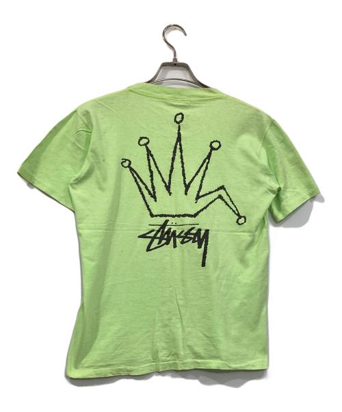 stussy（ステューシー）stussy (ステューシー) 折れクラウンTシャツ グリーン サイズ:Ⅿの古着・服飾アイテム