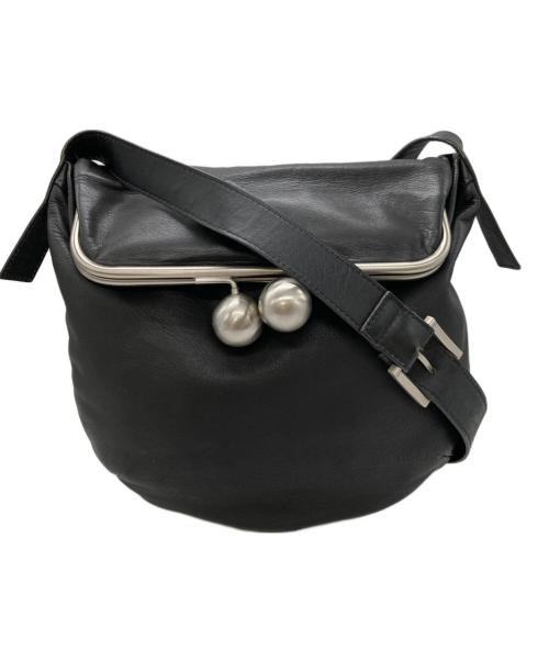 kawa-kawa（カワカワ）kawa-kawa (カワカワ) がま口ショルダーバッグ ブラックの古着・服飾アイテム