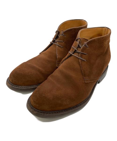 berwick（バーウィック）berwick (バーウィック) スエード チャッカブーツ ブラウン サイズ:7の古着・服飾アイテム
