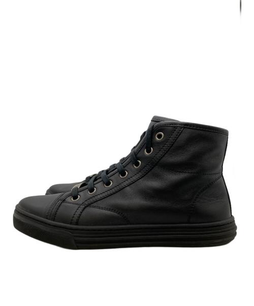 GUCCI（グッチ）GUCCI (グッチ) ハイカットスニーカー ブラック サイズ:36の古着・服飾アイテム