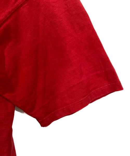 MICKEY.inc（ミッキー）MICKEY.inc (ミッキー) 刺繍ワッペンTシャツ レッド サイズ: L/XLの古着・服飾アイテム