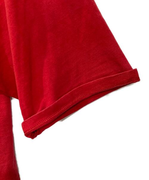 MICKEY.inc（ミッキー）MICKEY.inc (ミッキー) 刺繍ワッペンTシャツ レッド サイズ: L/XLの古着・服飾アイテム