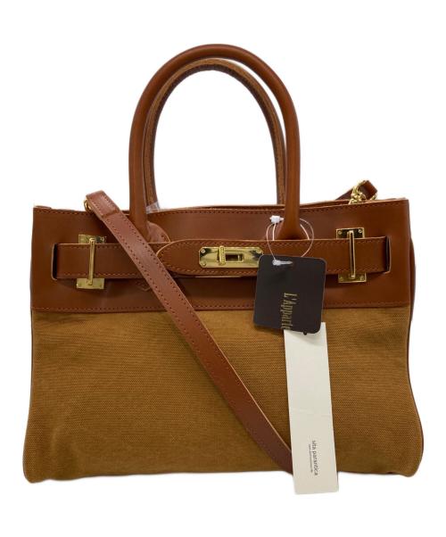 SITA PARANTICA（シータパランティカ）sita parantica (シータパランティカ) キャンバスレザーバッグ ブラウンの古着・服飾アイテム