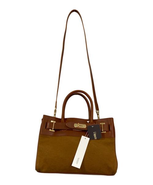 SITA PARANTICA（シータパランティカ）sita parantica (シータパランティカ) キャンバスレザーバッグ ブラウンの古着・服飾アイテム