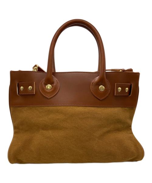 SITA PARANTICA（シータパランティカ）sita parantica (シータパランティカ) キャンバスレザーバッグ ブラウンの古着・服飾アイテム