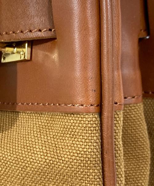 SITA PARANTICA（シータパランティカ）sita parantica (シータパランティカ) キャンバスレザーバッグ ブラウンの古着・服飾アイテム