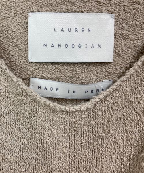 Lauren Manoogian（ローレン マヌージアン）Lauren Manoogian (ローレン マヌージアン) TIE PULLOVER ベージュ サイズ:1の古着・服飾アイテム