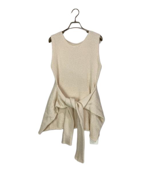 Lauren Manoogian（ローレン マヌージアン）Lauren Manoogian (ローレン マヌージアン) TIE PULLOVER ホワイト サイズ:1の古着・服飾アイテム