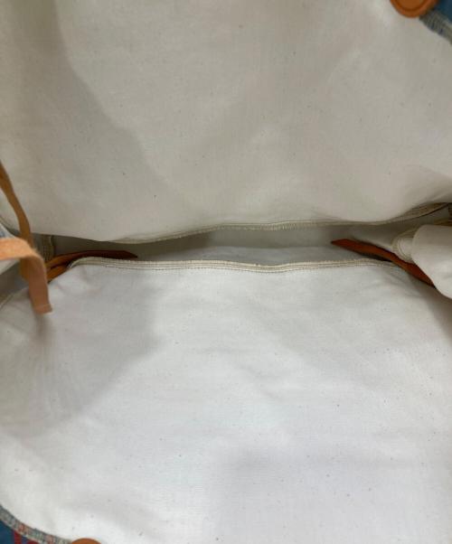 IL BISONTE（イル ビゾンテ）IL BISONTE (イル ビゾンテ) 花柄トートバッグ ブルーの古着・服飾アイテム