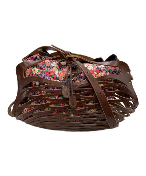 CLEDRAN（クレドラン）CLEDRAN (クレドラン) newtral BIRKENSTOCK レザーメッシュバッグ ブラウンの古着・服飾アイテム