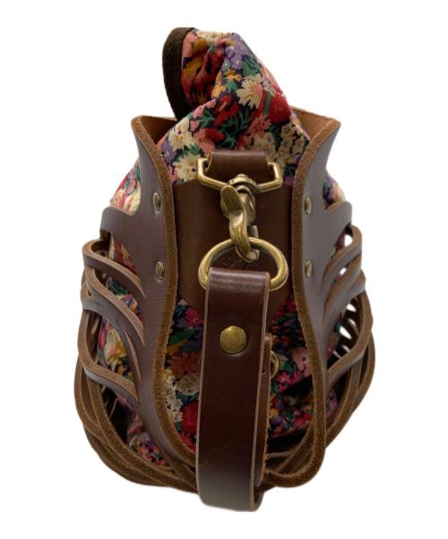 CLEDRAN（クレドラン）CLEDRAN (クレドラン) newtral BIRKENSTOCK レザーメッシュバッグ ブラウンの古着・服飾アイテム