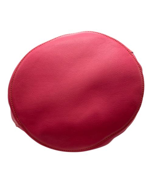 IL BISONTE（イル ビゾンテ）IL BISONTE (イル ビゾンテ) 巾着ハンドバッグ ピンクの古着・服飾アイテム