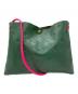 IL BISONTE（イル ビゾンテ）の古着「スターエンボスショルダーバッグ」｜グリーン
